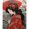 Japanese Print Geisha Art