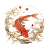 Japanese Koi Fish Art Print