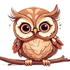 Petit hibou mignon