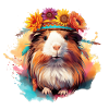 Bunt Boho Meerschweinchen