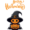 Halloween Pumpkin Witch