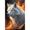 White Animal Feuerwolf