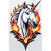 White Animals Einhorn
