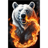 White Animal Feuerbär