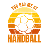 Handball player saying