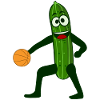 Cucumber plays basketball cucumbers