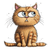 Cute kitten with suspicious eyes