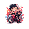 Biker Junge