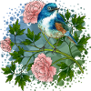 Bunter Vogel