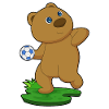 Bär Handballspieler Handball