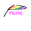 Kreide Fahne Pride LGBT