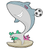 Shark Handball Player Handball