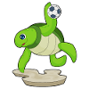 Turtle Handball Player Handball