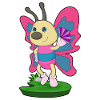 Butterfly handheld fan