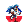 Rooster Rugby Ball Player Fan