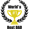 world's best dad trophy