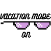 Vacation mode on sunglasses