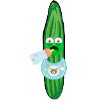 Moody agurk, agurker, tegneserie, agurk, baby