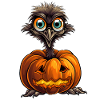 Emu græskar doven halloween fest kostume børn