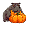 Flodhest Flodhest gresskar Lazy Halloween