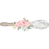 Whisk & flowers, customisable