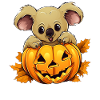 Koala-Kürbis-Lazy-Halloween-Party-Kostüm für