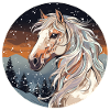 Pferd im Winter