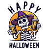 Happy Halloween Skeleton Beer