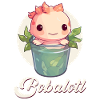 Axolotl Mignon Boba Bubble Tea Kawaii