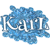 Wassertropfen für Karl Karl Name