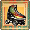 Cooler Disco Rollschuh Retro Style