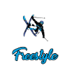 Funny freestyle ski design