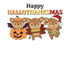 Joyeux Hallothanksmas Cerf de Noël