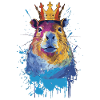 Capybara avec couronne capybara