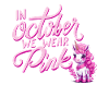 Brustkrebs Oktober Rosa Einhornband