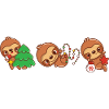 Funny Sloth Christmas. Xmas Slothy