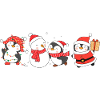 Funny pinguin Christmas. Xmas pinguin