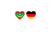 Mauritanie Allemagne Heartbeat Flag