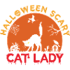 Halloween Scary Cat Lady