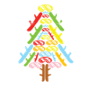 Arbre de Noël Snowboard Snowboarder