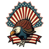 Patriotic USA Turkey Thanksgiving