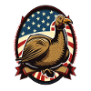 Patriotic USA Turkey Thanksgiving