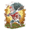 Thanksgiving Turkey Quarterback Touchdown