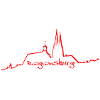 Regensburg Skyline rot