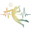 Heartbeat Volleyball ECG Pulse