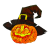 Polygonal Halloween Citrouille Triangulaire Poly Art