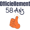 Officiellement 58 Ans