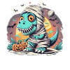 Tyrannosaurus Trex Halloween