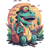 Enrollment Dinosaur Schoolchild Trex