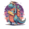 Enrollment Dinosaur Schoolchild Trex